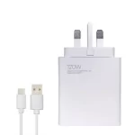 شارژر دیواری 120 وات شیائومی مدل MDY-13-EF به همراه کابل تبدیل USB-C