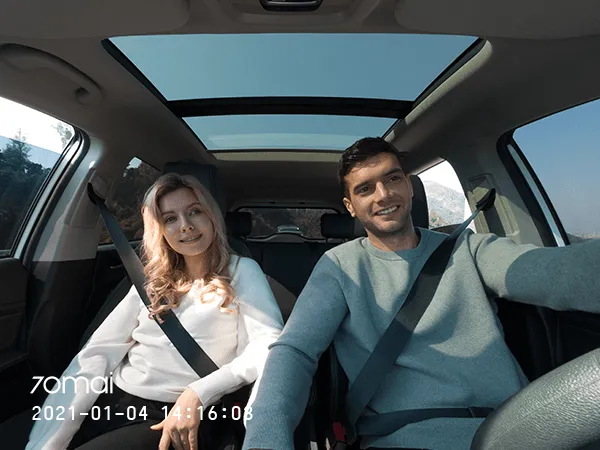 دوربین فیلم برداری خودرو سوِنتی مِی مدل 70maI Dash Cam 4K + Rear Cam Set(RC06) A800S