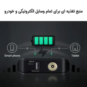 جامپ استارتر قدرتمند 70mai مدل PS06 در حال استارت زدن خودرو